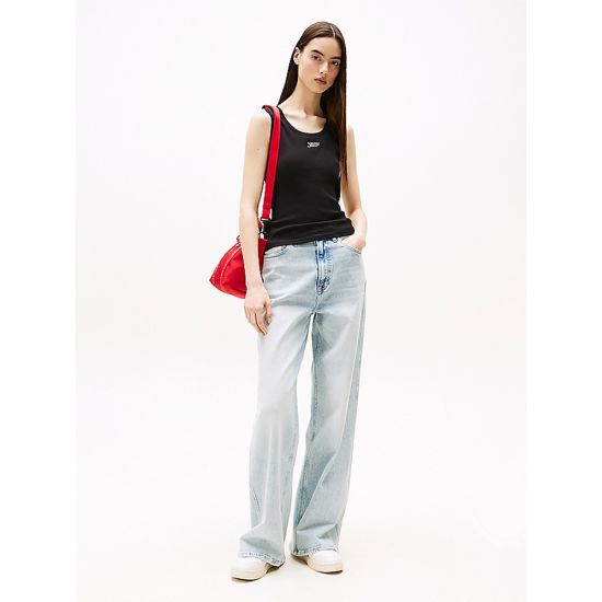 Γυναικείο Slim Tank Top Μαύρο Tommy Jeans DW0DW21369-BDS