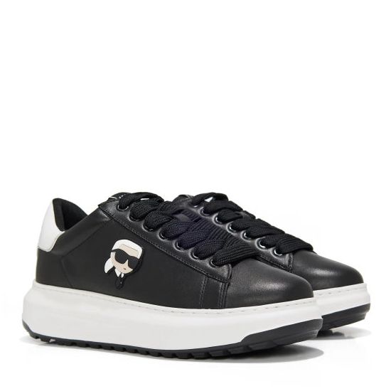 Ανδρικά Δερμάτινα NFT Sneakers Μαύρα Karl Lagerfeld KL57530-000 BLACK