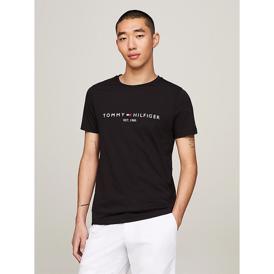 Ανδρικό T-shirt Μαύρο Tommy Hilfiger MW0MW11465-BAS