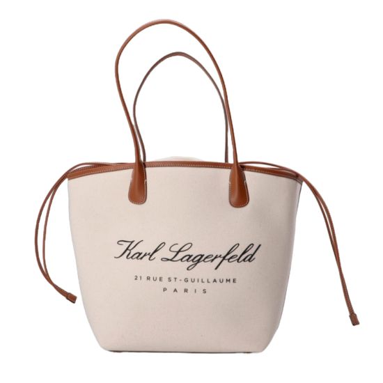 Γυναικεία Τσάντα Εκρού Karl Lagerfeld A1W46075-1UA NATURAL CANVAS T