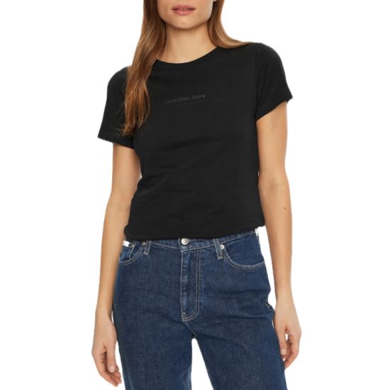 Γυναικείο Intitutional Graphic Slim T-shirt Μαύρο Calvin Klein J20J224990-BEH
