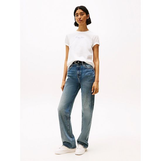 Γυναικείο T-shirt Λευκό Tommy Hilfiger WW0WW45428-YBL