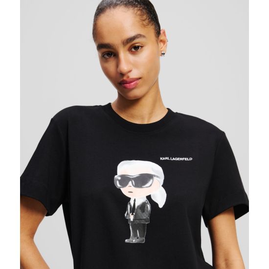 Γυναικείο Ikon Aquarelle K T-shirt Μαύρο Karl Lagerfeld A1W17130-999 Black