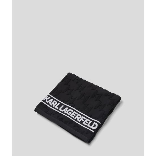 Unisex K/Essential Logo Πετσέτα Μαύρη Karl Lagerfeld A1W43001-999 BLACK
