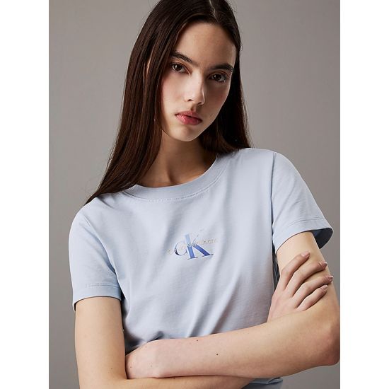 Γυναικείο Slim T-shirt Γαλάζιο Calvin Klein J20J225252-CUI