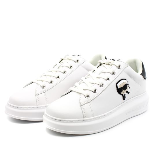 Γυναικεία Δερμάτινα Sneakers Λευκά Karl Lagerfeld KL62530N-011 WHITE