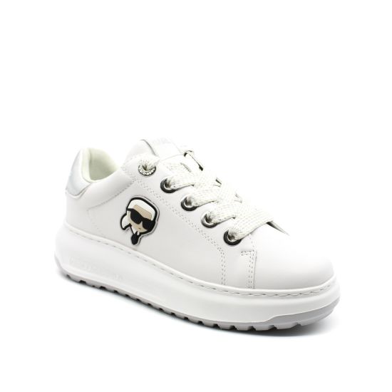 Γυναικεία Δερμάτινα Sneakers Λευκά Karl Lagerfeld KL67530-01S WHITE