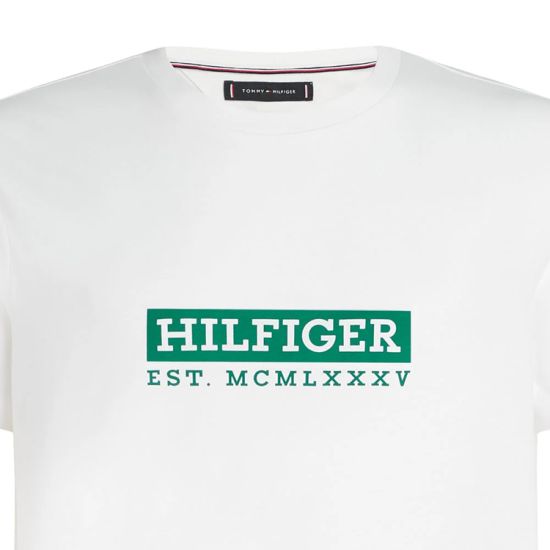 Ανδρικό T-shirt Λευκό Tommy Hilfiger MW0MW39149-YBR