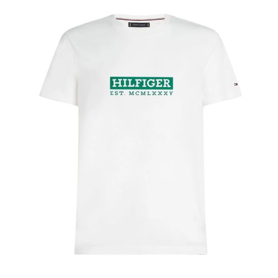 Ανδρικό T-shirt Λευκό Tommy Hilfiger MW0MW39149-YBR