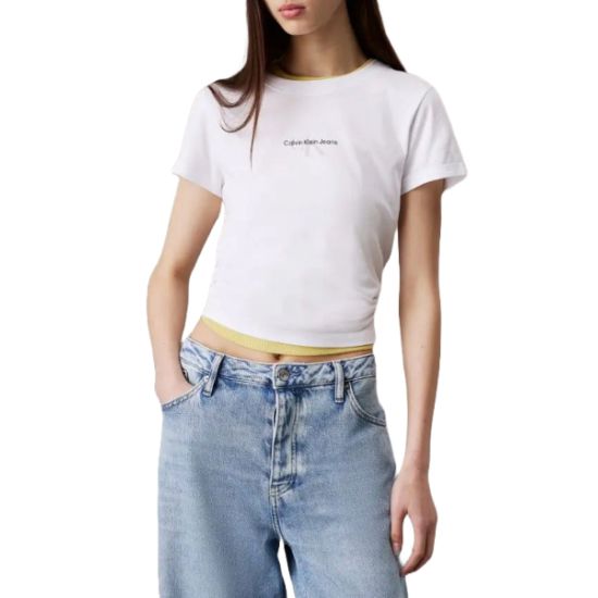 Γυναικείο Slim T-shirt Λευκό Calvin Klein J20J225252-YAA
