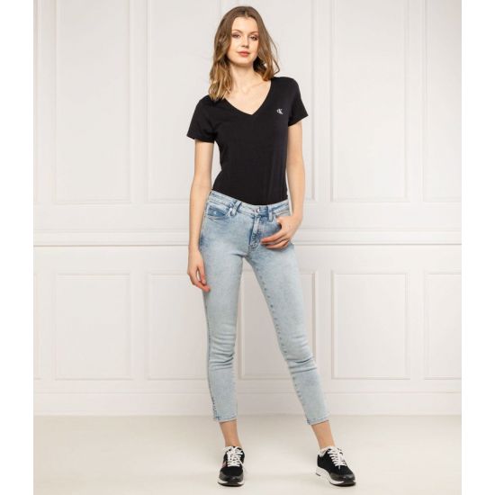 Γυναικείο Slim T-shirt Μαύρο Calvin Klein J20J213716-BAE