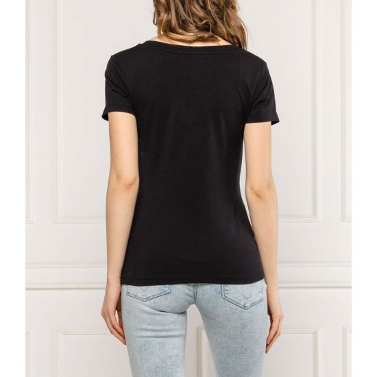 Γυναικείο Slim T-shirt Μαύρο Calvin Klein J20J213716-BAE