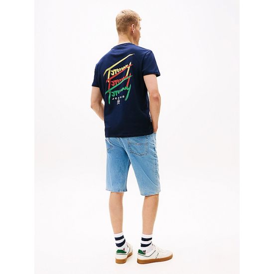 Ανδρικό T-shirt Navy Μπλε Tommy Jeans DM0DM20771-C1G