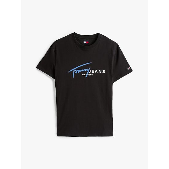 Ανδρικό T-shirt Μαύρο Tommy Jeans DM0DM20817-BDS