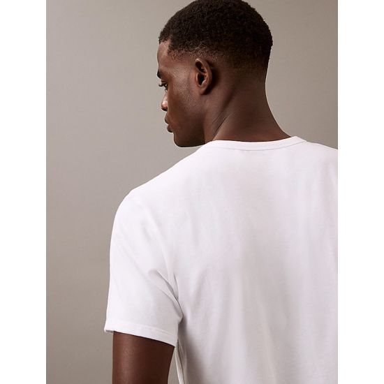 Ανδρικό Σετ T-shirt 3 Τεμαχίων Λευκό Calvin Klein LV00NB4185-100