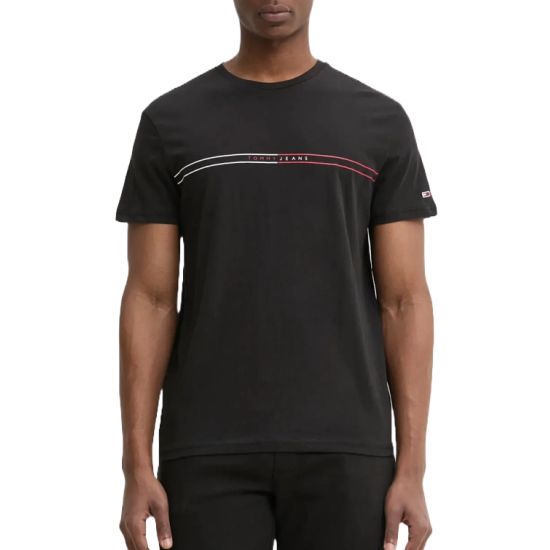Ανδρικό T-shirt Μαύρο Tommy Jeans DM0DM20779-BDS