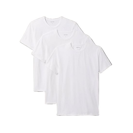 Ανδρικό Σετ T-shirt 3 Τεμαχίων Λευκό Calvin Klein LV00NB4185-100