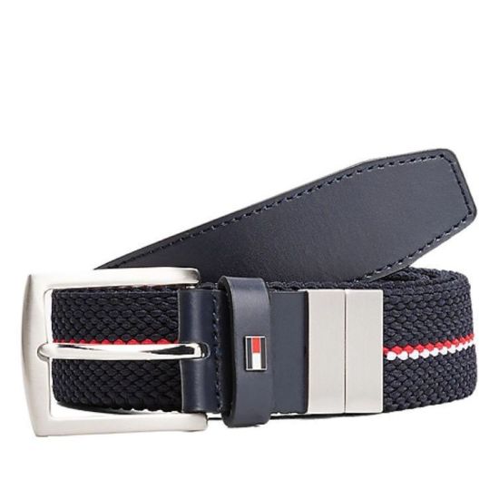 Ανδρική Denton Ζώνη Διπλής Όψεως Navy Μπλε Tommy Hilfiger AM0AM13376-DW6