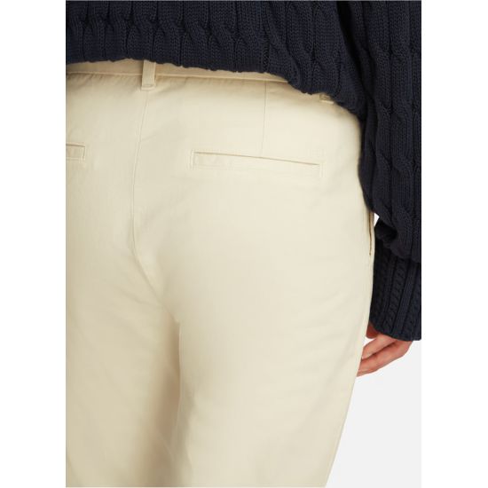 Γυναικείο Παντελόνι Κρεμ Tommy Hilfiger WW0WW45920-Z00