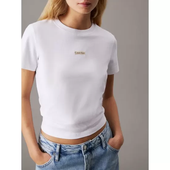 Γυναικείο Institutional Baby T-shirt Λευκό Calvin Klein J20J225524-YAA