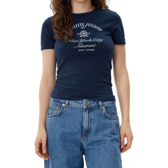Γυναικείο Crest NYC T-shirt Navy Μπλε Tommy Jeans DW0DW20323-C1G