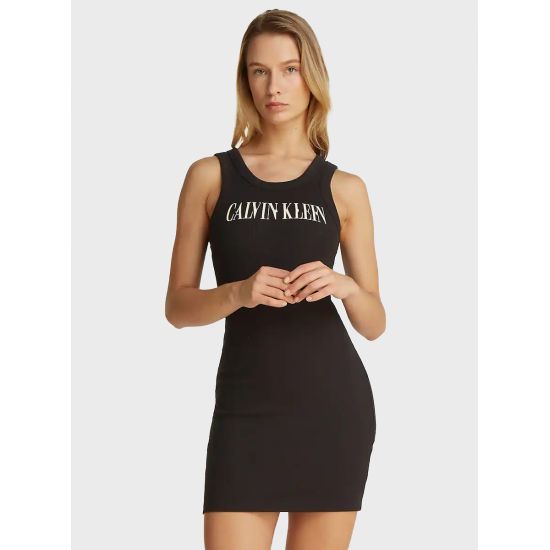Γυναικείο Varsity Φόρεμα Μαύρο Calvin Klein J20J225577-BEH