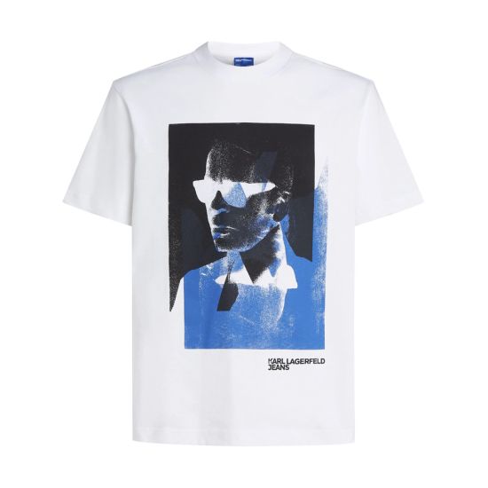 Ανδρικό T-shirt Λευκό Karl Lagerfeld Jeans A2M17036-100 WHITE