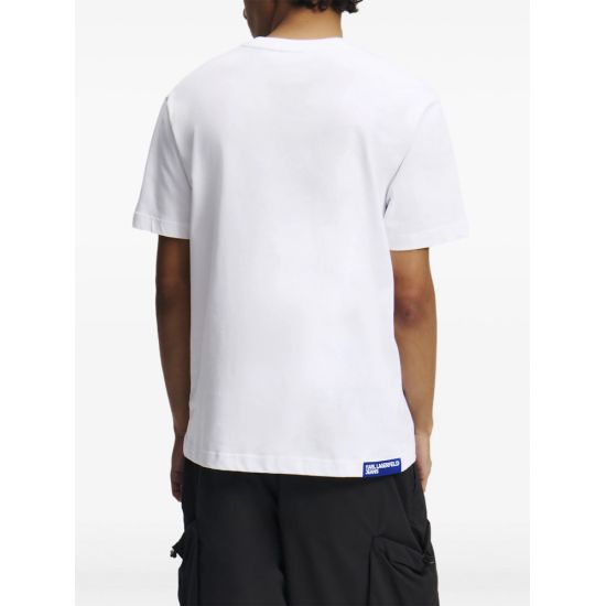 Ανδρικό T-shirt Λευκό Karl Lagerfeld Jeans A2M17036-100 WHITE