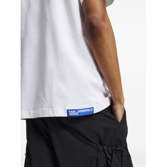 Ανδρικό T-shirt Λευκό Karl Lagerfeld Jeans A2M17036-100 WHITE