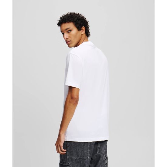 Ανδρικό Monogram T-shirt Λευκό Karl Lagerfeld Jeans A2M17072-100 WHITE