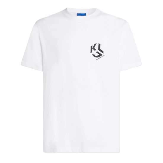 Ανδρικό Monogram T-shirt Λευκό Karl Lagerfeld Jeans A2M17072-100 WHITE