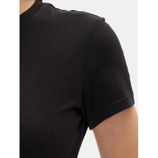Γυναικείο Slim T-shirt Μαύρο Tommy Jeans DW0DW20316-BDS