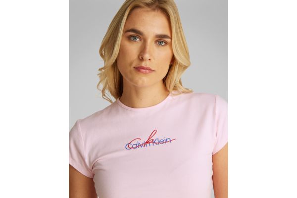 Γυναικείο T-shirt Ροζ Calvin Klein LV047B828G-7UD