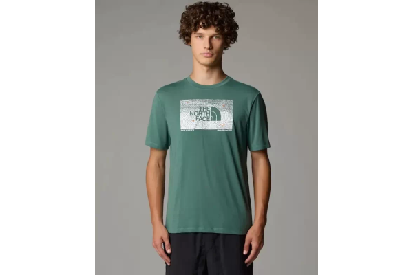 Ανδρικό Foundation Abstract Graphic T-shirt Πράσινο The North Face NF0A8BQV-HCH1