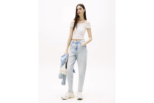 Γυναικείο Mom Τζιν Γαλάζιο Tommy Jeans DW0DW20656-1AB