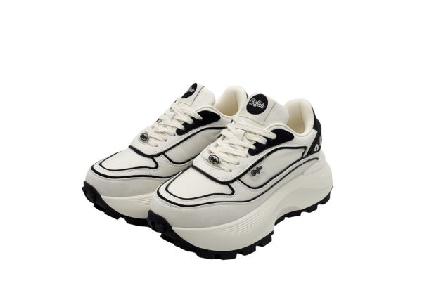 Γυναικεία Manhatten One Sneakers Λευκά Buffalo BUF1636358-WHITE BLACK