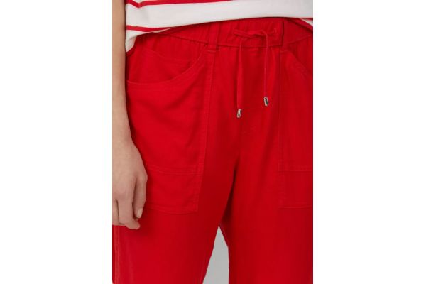 Γυναικείο Λινό Παντελόνι Κόκκινο S.Oliver 2164288-3090