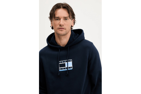 Ανδρικό Φούτερ Navy Μπλε Tommy Jeans DM0DM21623-C1G