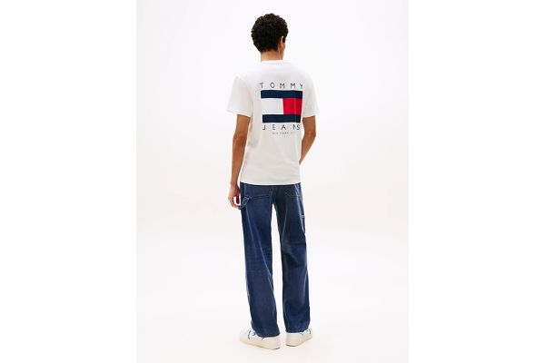 Ανδρικό T-shirt Λευκό Tommy Jeans DM0DM21910-YBL