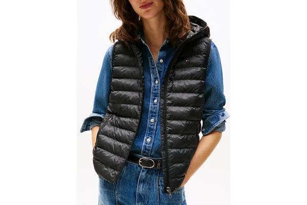 Γυναικείο Global Stripe Γιλέκο Μαύρο Tommy Hilfiger WW0WW42051-BDS