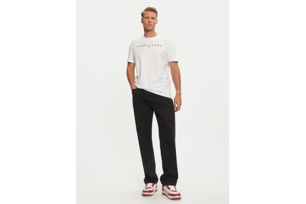 Ανδρικό T-shirt Λευκό Tommy Jeans DM0DM20744-YBR