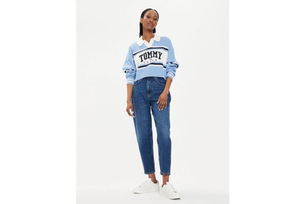 Γυναικείο Mom Τζιν Μπλε Tommy Jeans DW0DW19244-1BK