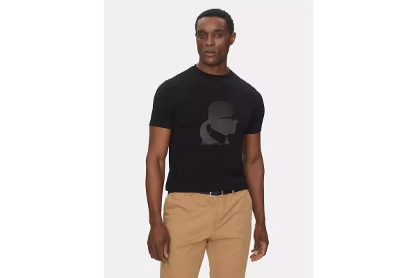 Ανδρικό T-shirt Μαύρο Karl Lagerfeld 755054 552221-990