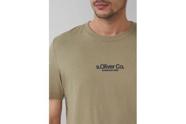 Ανδρικό T-shirt Λαδί S.Oliver 2166827-78D1