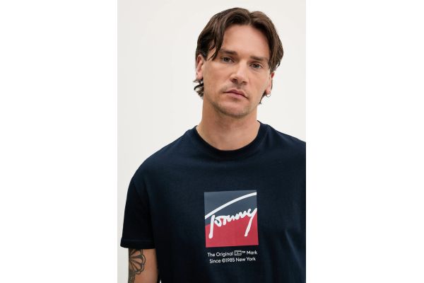 Ανδρικό T-shirt Navy Μπλε Tommy Jeans DM0DM21940-C1G