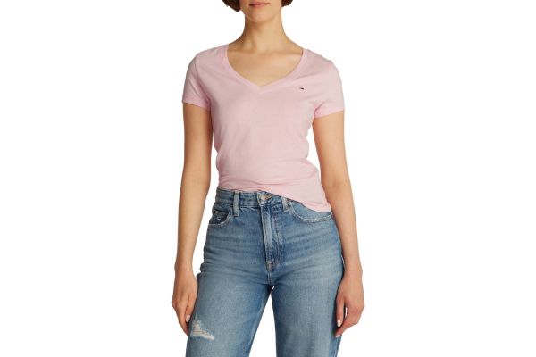 Γυναικείο T-shirt Ροζ Tommy Jeans DW0DW20458-TH3