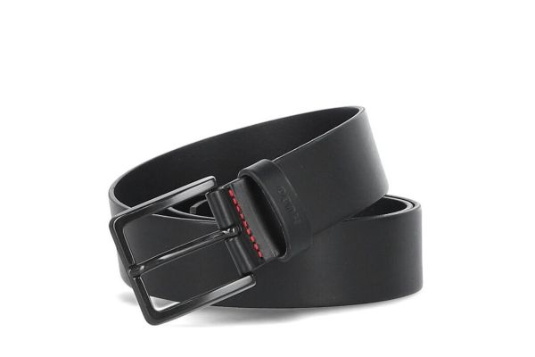 Ανδρική Δερμάτινη Gionio Ζώνη Μαύρη Hugo 50385358-001