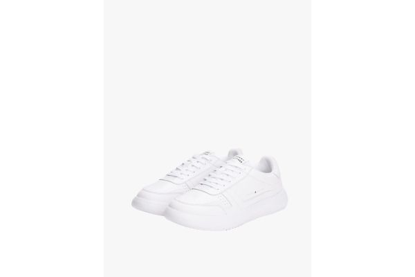 Ανδρικά Δερμάτινα Sneakers Λευκά Tommy Hilfiger FM0FM05529-YBS