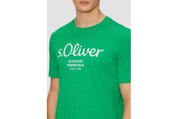Ανδρικό T-shirt Πράσινο S.Oliver 2139909-75D1