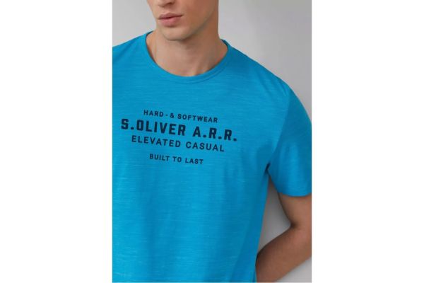 Ανδρικό T-shirt Μπλε S.Oliver 2161564-62D1